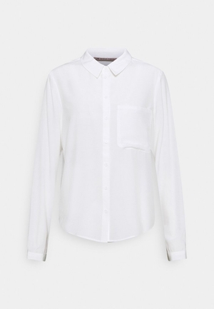 Chemisier Anna Field Basic With Pocket Button down Blanche Femme | PCI-1921343